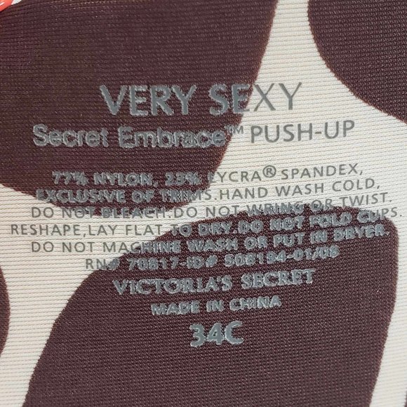 Victoria's Secret Very Sexy Wave Lace Secret Embrace Push-up Bra - Orange 34c - Picture 2 of 11